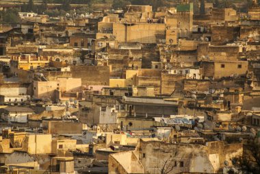 fez medina (eski şehir fes), Fas görünümünü