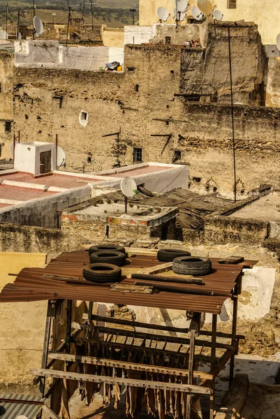 Vista de Fez medina (Casco Antiguo de Fez), Marruecos — Foto de Stock