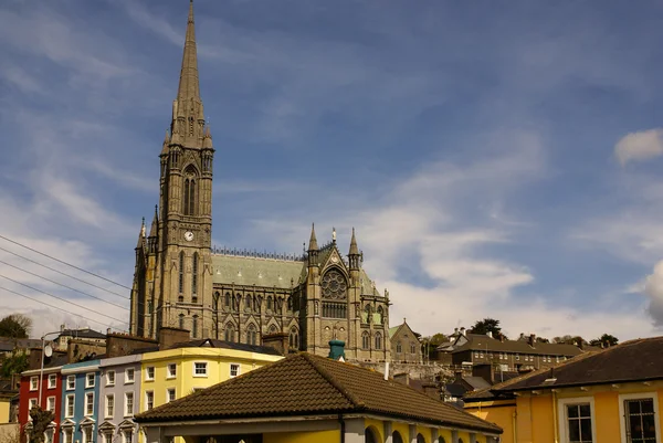 St. Colman's neo-Gothic cathedral in Cobh, South Ireland — Stock Photo, Image