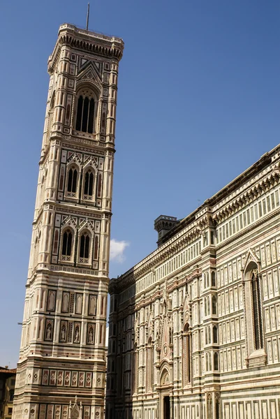 Bell tower and dome of the cathedral of Florence, Italy — Stock Photo, Image