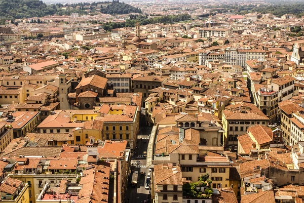 Vista superior de Campanile Giotto no centro histórico de Flore — Fotografia de Stock