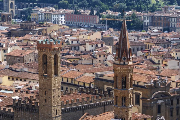 Florença, Itália: vista panorâmica do topo da igreja Duomo — Fotografia de Stock