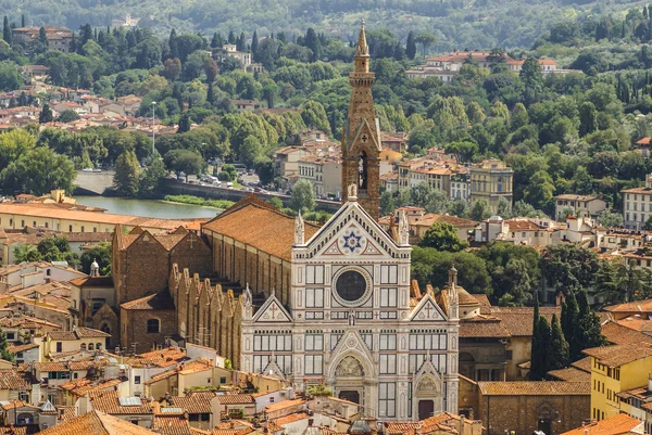 Florença, Itália: vista panorâmica do topo da igreja Duomo — Fotografia de Stock