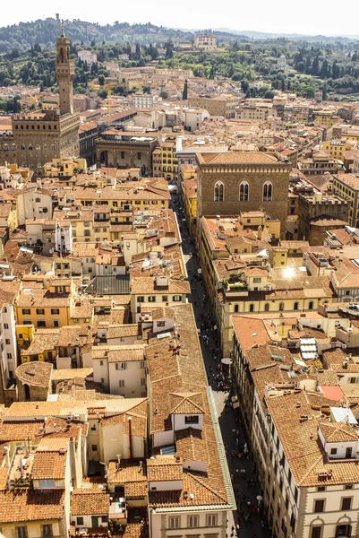 Top view from Campanile Giotto on the historical center of Flore — Stock Photo, Image