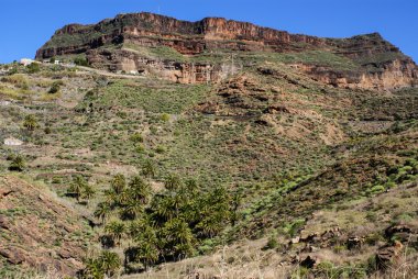 güzel dağ scape panorama içinde gran canaria, İspanya