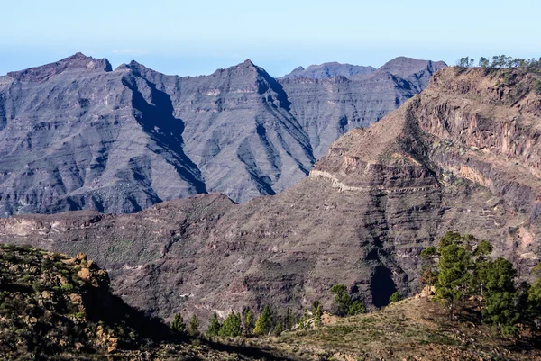 Hermoso panorama del paisaje de montaña en Gran Canaria, España — Foto de Stock