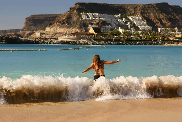 Playa de Amadores, Puerto Rico, Gran Canaria — Stock Photo, Image