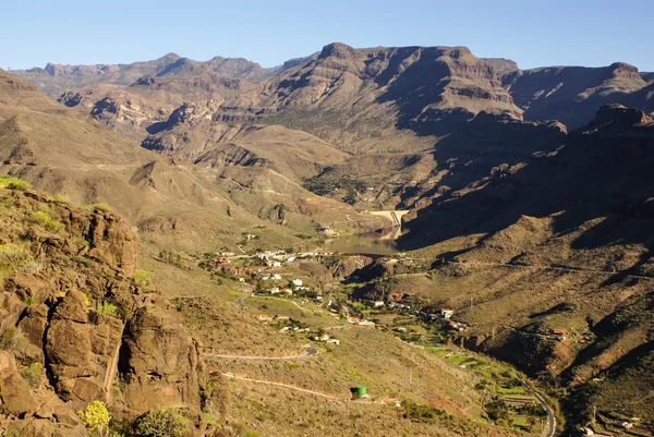 ग्रैन कैनरिया, स्पेन में सुंदर पर्वत दृश्य पैनोरमा — स्टॉक फ़ोटो, इमेज