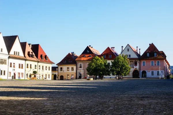 Praça da cidade de Slovakian Bardejov — Fotografia de Stock
