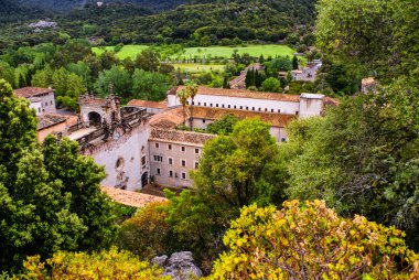 Santuari de Lluc monastery in Mallorca, Spain clipart
