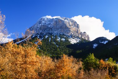 mountains in Ordesa National Park, Pyrenees, Huesca, Aragon, Spa clipart