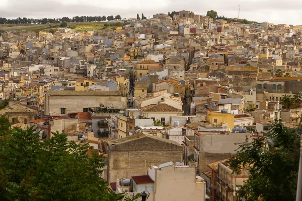 Calatafimi view of city ,sicilia,italy — Stock Photo, Image