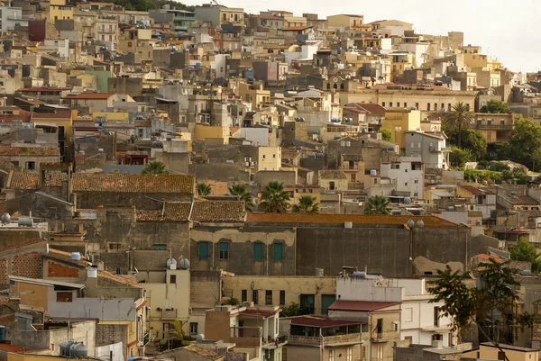 Calatafimi görünümü city, sicilia, İtalya — Stok fotoğraf