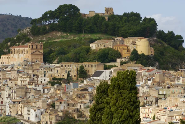 Calatafimi view of city ,sicilia,italy — Stock Photo, Image