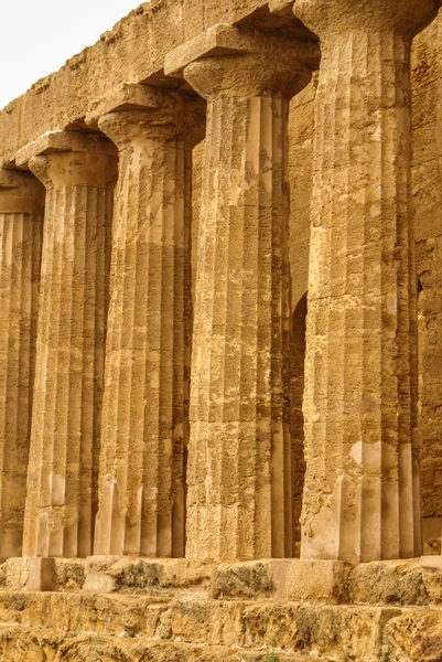 Ruiny chrámu Concordia, volejbalové chrámů, agrigento, s — Stock fotografie