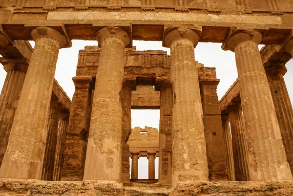 Concordia, tapınaklar, agrigento, s vadi Tapınağı kalıntıları — Stok fotoğraf