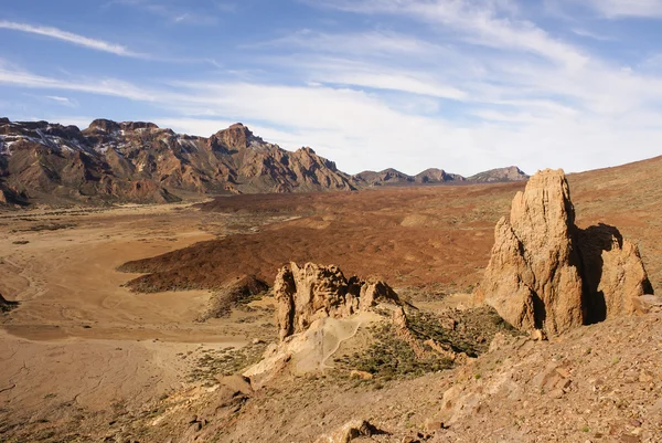 Teide Milli Parkı roques de garcia Tenerife, Kanarya adalar — Stok fotoğraf