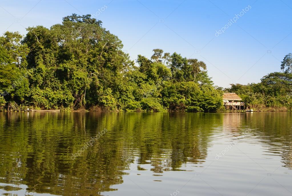 Peru, Peruvian Amazonas landscape. The photo present typical ind Stock