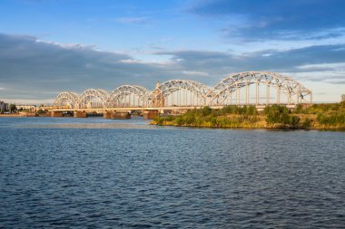 Letonya, riga. Milli Kütüphane ve demiryolu b Üstten Görünüm