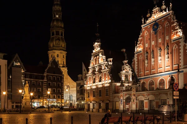 Riga - capitale della Lettonia. Città vecchia, "Blackheads casa " — Foto Stock