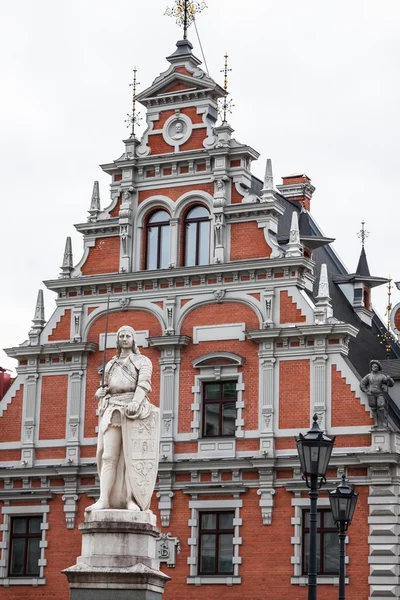 Riga - capitale della Lettonia. Città vecchia, "Blackheads casa " — Foto Stock