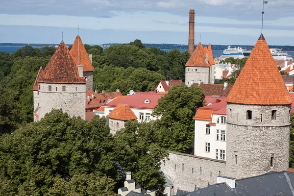 旧镇 (塔林、 爱沙尼亚的看法) — 图库照片