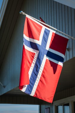 Beyaz Saray eski kesiminde: stavanger, Norveç bayrağı ile