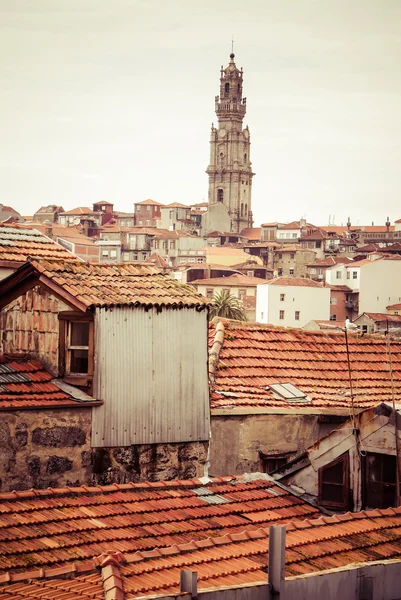 Clerigos kostel (igreja dos clerigos), porto, provincii douro, po — Stock fotografie