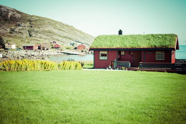 Oud traditioneel huis in Noorwegen — Stockfoto