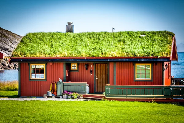 Gamla traditionella hus i Norge — Stockfoto