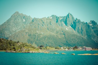 güzel manzara Norveç, İskandinavya