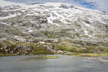  dağ manzarası jotunheimen Norveç Milli parkında