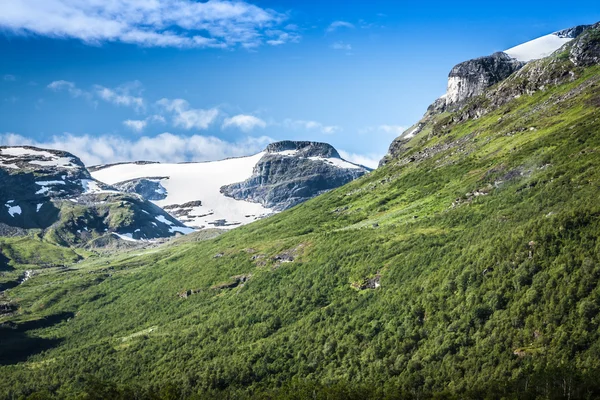 Paisagem de montanha no Parque Nacional Jotunheimen, na Noruega — Fotografia de Stock