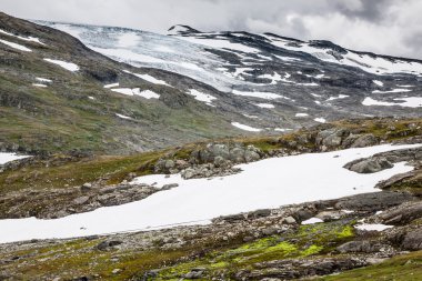 glittertind dağ (jotunheimen nat görülen veobrean Buzulu
