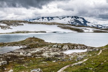 glittertind dağ (jotunheimen nat görülen veobrean Buzulu