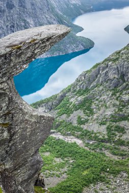 Norveç dağ trolltunga odda fiyort norge hiking Trail 