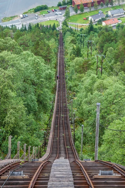 Old abandoned train on the way to Trolltunga, Norway — Stock Photo, Image