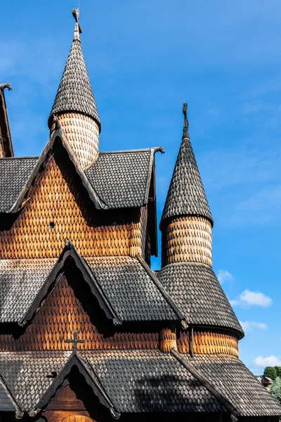 Kościół heddal stavkirke, Norwegia — Zdjęcie stockowe