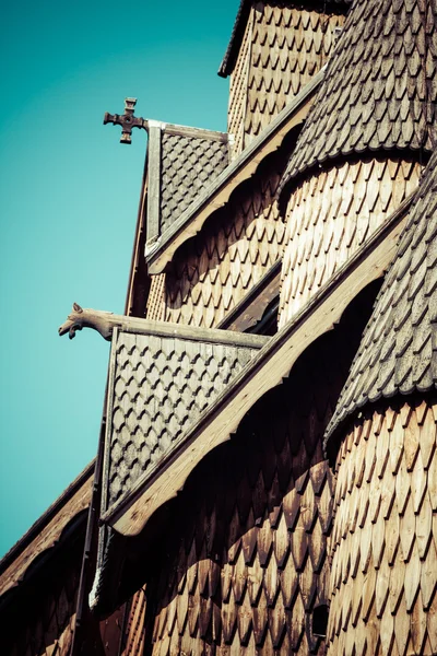 Stave church heddal, Norge — Stockfoto