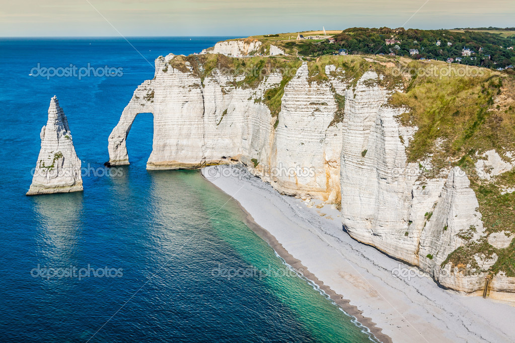 The famous cliffs at Etretat in Normandy, France Stock Photo by ©perszing1982 46978657