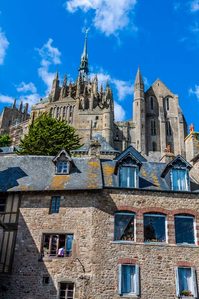 Le Mont Saint Michel, Norfely, France — стоковое фото