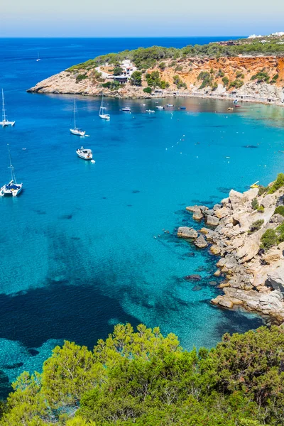 Es vedra island of Ibiza  Cala d Hort in Balearic islands — Stock Photo, Image