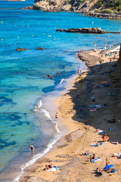 Spiaggia di Figueral a Ibiza, Spagna — Foto Stock