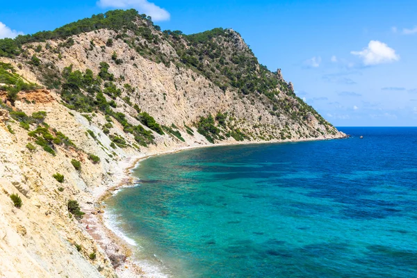 Figueral Strand in Ibiza, Spanien — Stockfoto