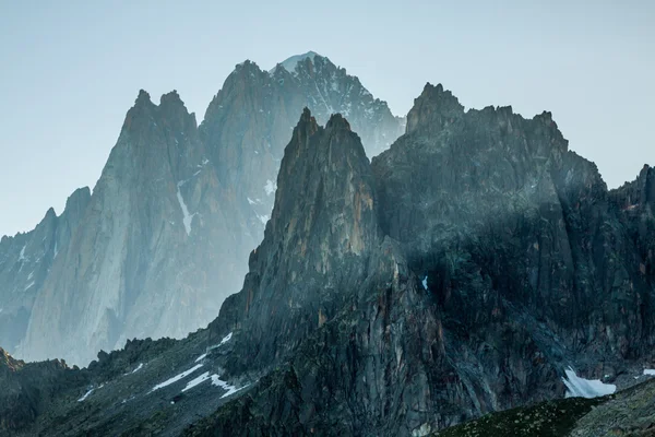 Los Alpes sobre Chamonix — Foto de Stock