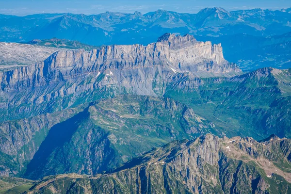 Die Alpen über Chamonix — Stockfoto