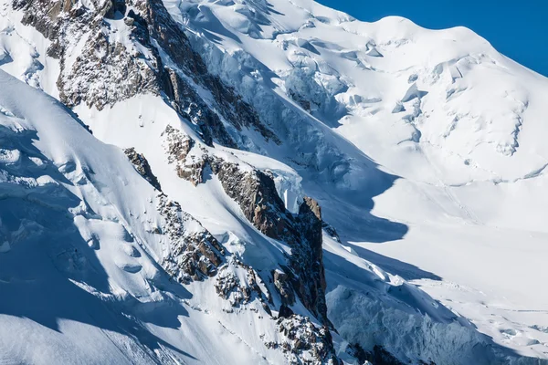 Mont Blanc, Mont Blanc Massif, Chamonix, Alps, France — Zdjęcie stockowe