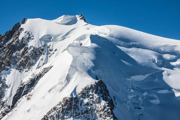 Monte Bianco, Massiccio del Monte Bianco, Chamonix, Alpi, Francia — Foto Stock