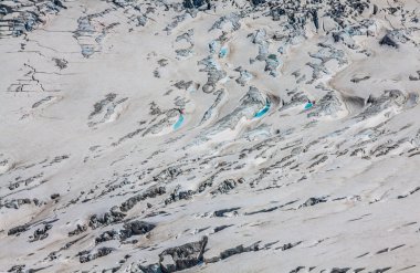 aiguille du midi m 'un üzerinden Bossons Buzulu