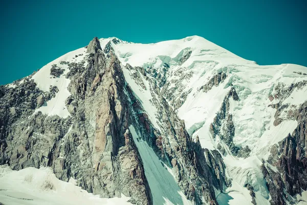 Ορεινός όγκος του Mont blanc στις γαλλικές Άλπεις, Σαμονί Μον Μπλαν — Φωτογραφία Αρχείου